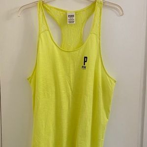 Lace Back VS Pink Tank Top